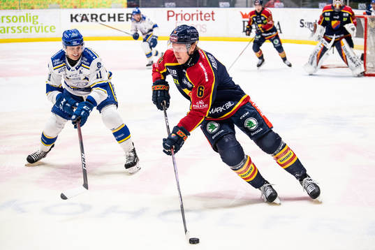 Djurgårdens Ryan Stoa och Leksands Martin Karlsson