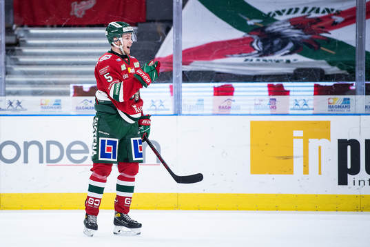 Frölundas Filip Johansson jublar