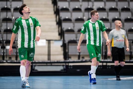 Hammarbys Johan Nilsson och Nicklas Andreasson deppar