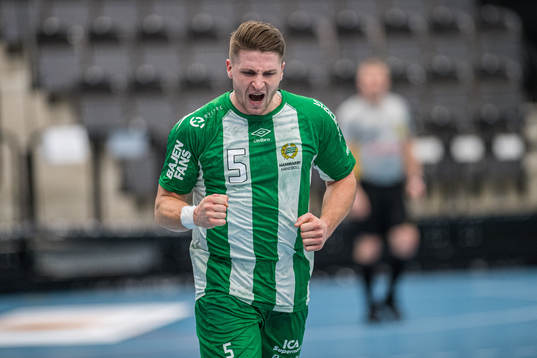 Hammarbys Andreas Halvarsson jublar