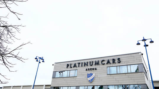 Platinumcars Arena före fotbollsmatchen i Svenska Cupen