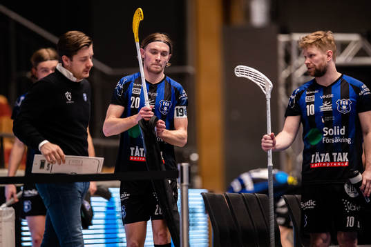 Helsingborgs tränare Niklas Pålsson, Jonathan Nilsson och
