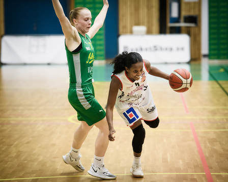 Alviks Klara Lundquist och Uppsalas Milen Hagos