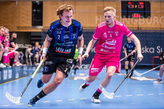 Helsingborgs Linus Nordgren och Faluns Patrik Burman