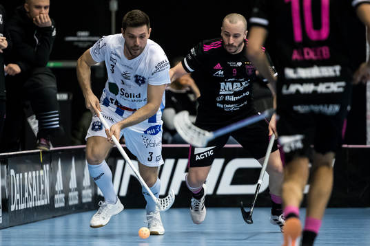 Helsingborgs Fredrik Azelius och Faluns Alexander Galante