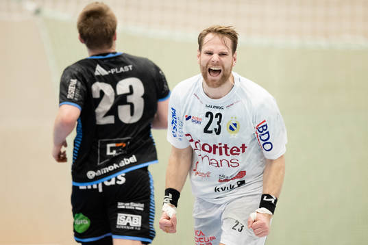 Redbergslids Oskar Ysander jublar