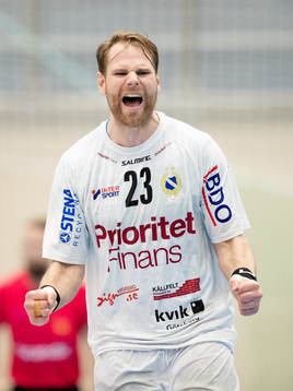 Redbergslids Oskar Ysander jublar