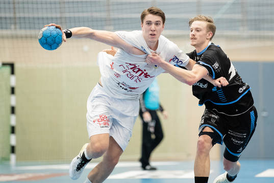 Redbergslids Oskar Joelsson och Amos Patrik Sandberg