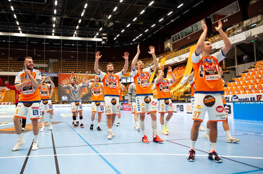 Kristianstads spelare jublar
