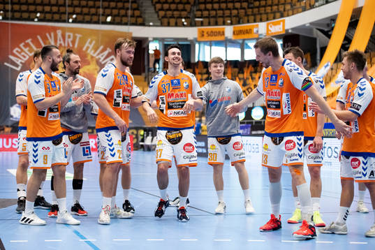 Kristianstads spelare jublar