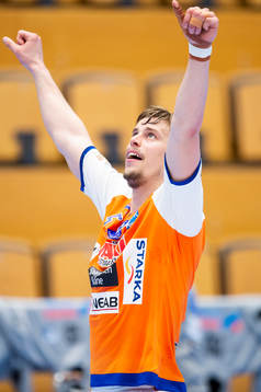 Kristianstads Hampus Henningsson jublar