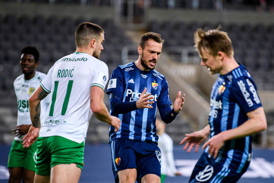 Djurgårdens Emir Kujovic deppar