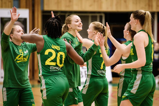 Alviks spelare jublar