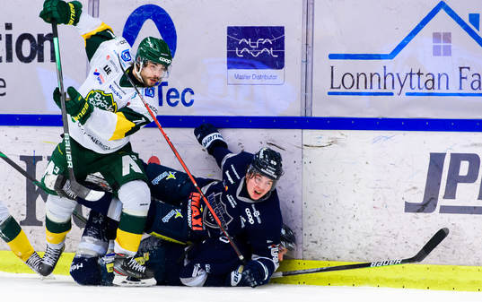 Björklövens Gustav Possler och Karlskogas Lukas Pilö