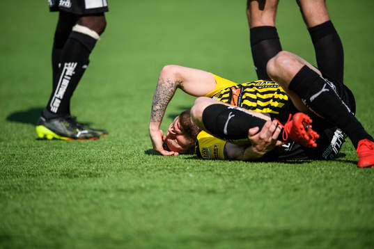 under fotbollsmatchen i Allsvenskan mellan Häcken och