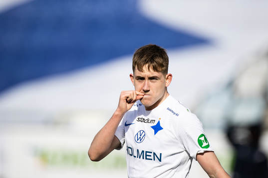 IFK Norrköpings Isak Bergmann Johannesson  jublar