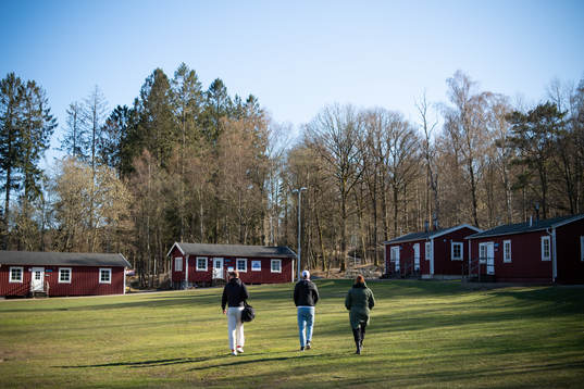 Fredrik och Anton och Ann-Marie Svanberg från