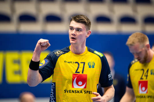 Sveriges Oskar Sunnefeldt jublar