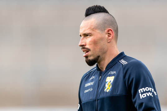 IFK Göteborgs Marek Hamsik före fotbollsmatchen i