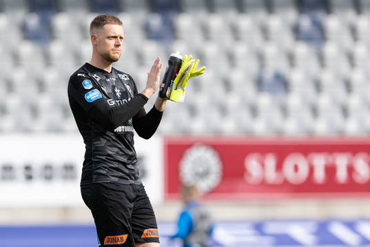 Halmstads målvakt Malkolm Nilsson Säfqvist