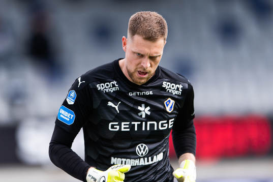 Halmstads målvakt Malkolm Nilsson Säfqvist