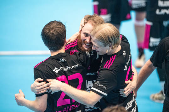 Faluns spelare jublar över SM-guldet