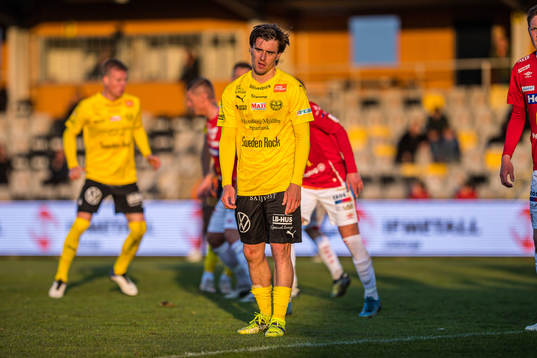 Mjällbys Jesper Gustavsson  deppar