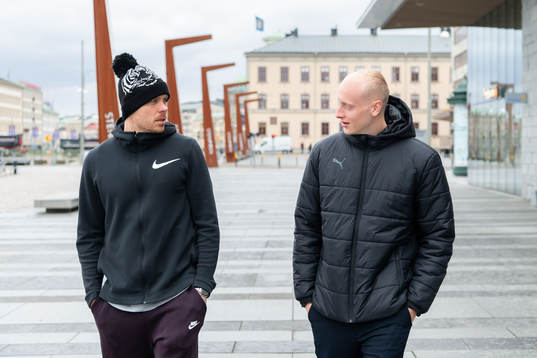 IFK Göteborgs Kolbeinn Sigthorsson och Häckens Valgeir