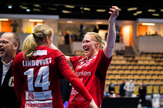 Höörs Isabelle Andersson jublar