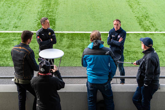 Häckens tränare Mats Gren och Linköpings tränare