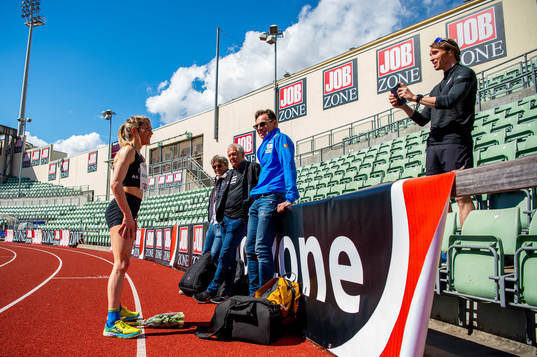 Therese Johaug, manager Jørn Ernst, Jack Waitz, doctor Ove