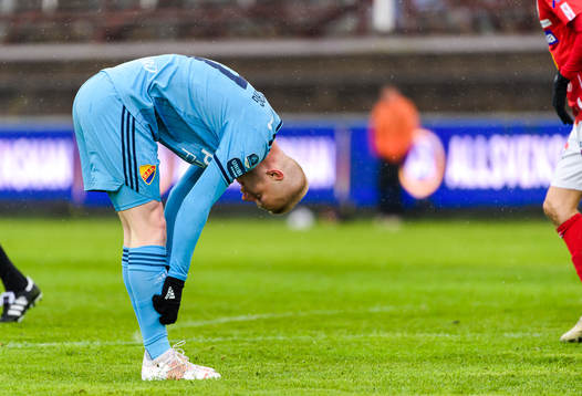 Djurgårdens Kalle Holmberg deppar
