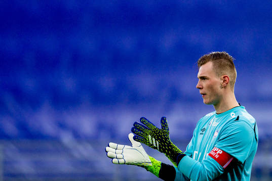 Goalkeeper Kristoffer-August Klaesson of Vålerenga