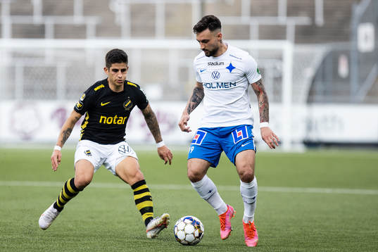 s Nicolas Stefanelli och IFK Norrköpings Sead Haksabanovic