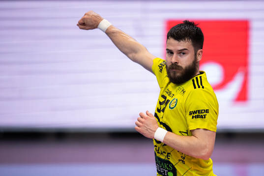 Sävehofs Sebastian Karlsson jublar