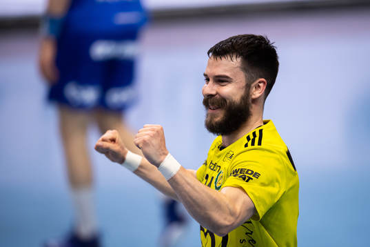 Sävehofs Sebastian Karlsson jublar