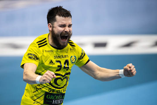 Sävehofs Sebastian Karlsson jublar