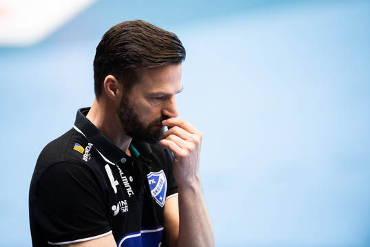 Skövdes tränare Henrik Signell
