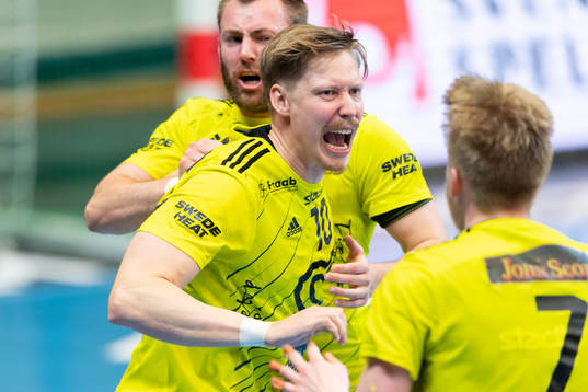 Sävehofs Christoffer Brännberger jublar