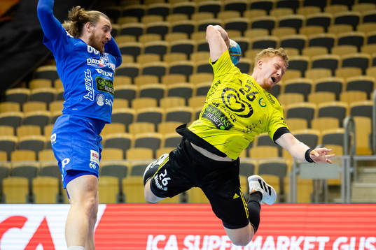 Skövdes Rex Blom och Sävehofs Jonathan Edvardsson