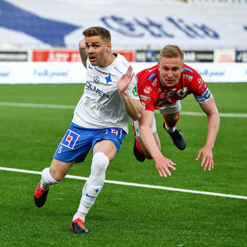 IFK Norrköpings Christoffer Nyman och Degerfors Oliver