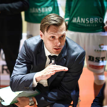 Södertäljes tränare Ludwig Degernäs