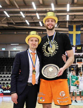 Norrköpings tränare Mikko Riipinen och Adam Ramstedt