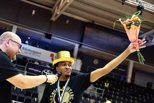 Norrköpings Kamau Stokes jublar