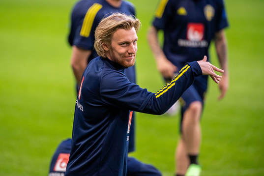 Emil Forsberg of the Swedish national football team