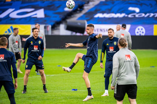 Mikael Lustig of the Swedish national football team