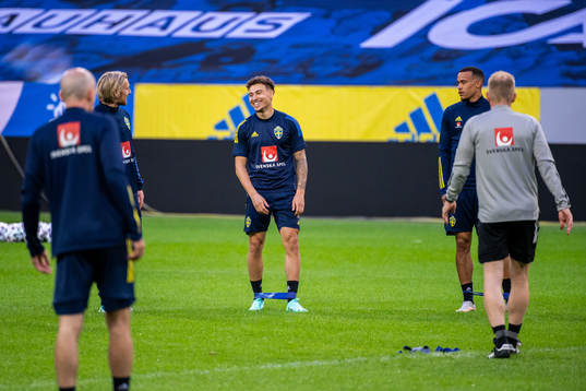 Jordan Larsson of the Swedish national football team