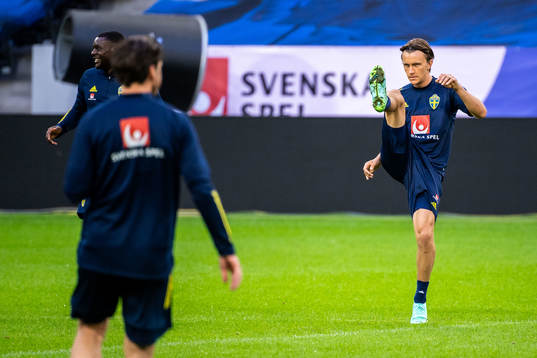 Kristoffer Olsson of the Swedish national football team