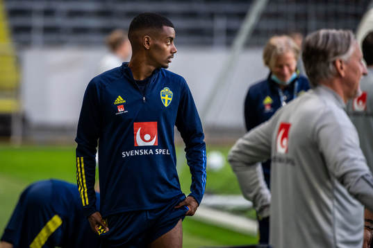 Alexander Isak of the Swedish national football team