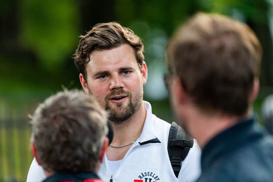 Simon Pettersson, Hässelby SK, i mixade zonen
